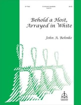 Behold A Host, Arrayed In White Handbell sheet music cover